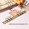 A5 Metal Binder with Removable Rings for Students and Office Use