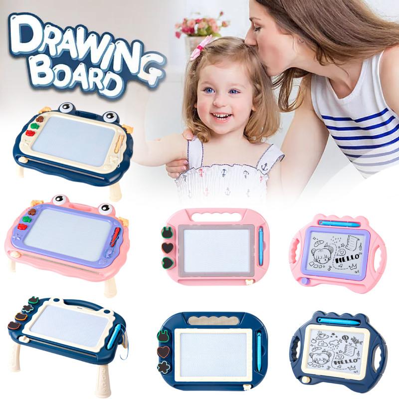 Writing Kids Magnetic Drawing Slate Magic Eraser Doodle Pad Color Sketch Board
