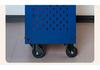 Three-Layer Mobile Tool Cart with Metal Perforated Panel and Storage Racks