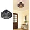 Black French Farmhouse Retro Chandelier Handmde Straw Jute Shade Iron Frame Rustic Ceiling Lighting for Bedroom Living Room