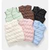 Children's cotton vest thickened short cotton-padded clothes 2025 autumn winter boys' girls' warm solid vest tops with Wear it inside or outside