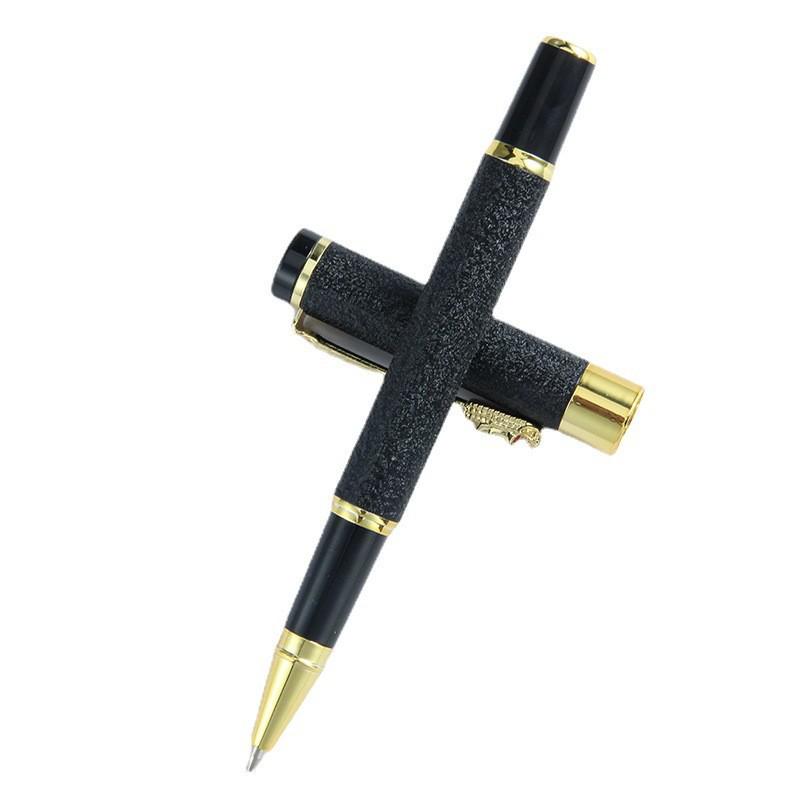 Dragon Clip Metal Pen: Ballpoint, Fountain, Rollerball - Simple & Elegant with Laser Logo.