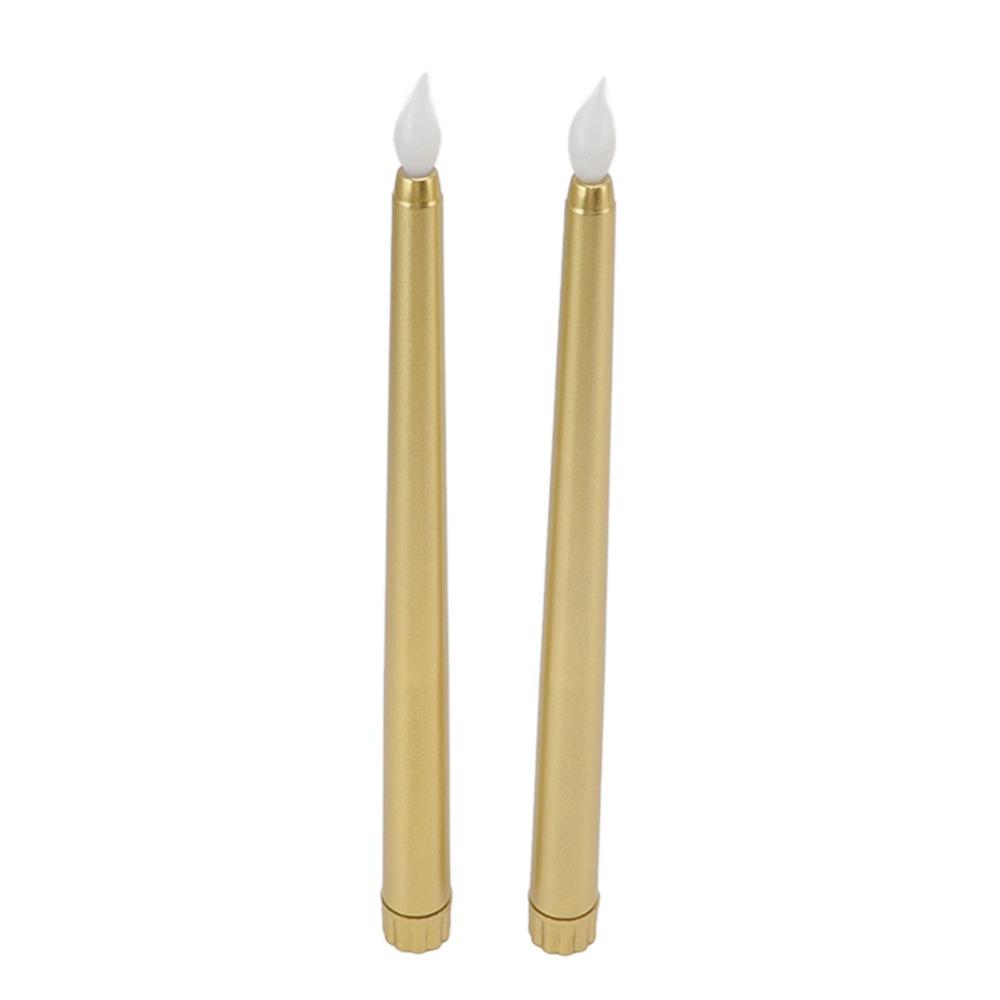 4 Pcs Battery Powered LED Taper Candles Flameless Candle Lights  Church Celebration