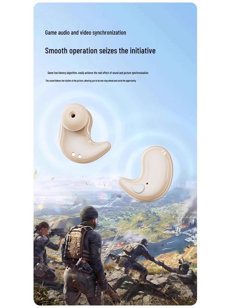 True Wireless Bluetooth Noise-Cancelling Half In-Ear Earphones with High-Quality Sound