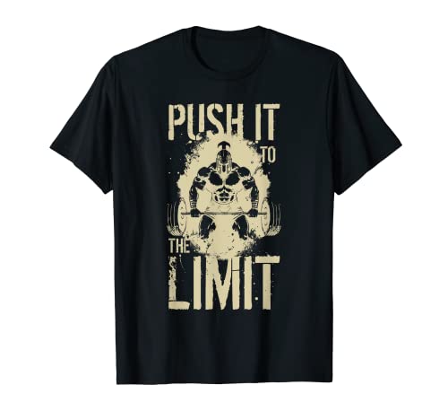 Workout Spartan Weightlifting Push Your Limit | Gym T-Shirt
