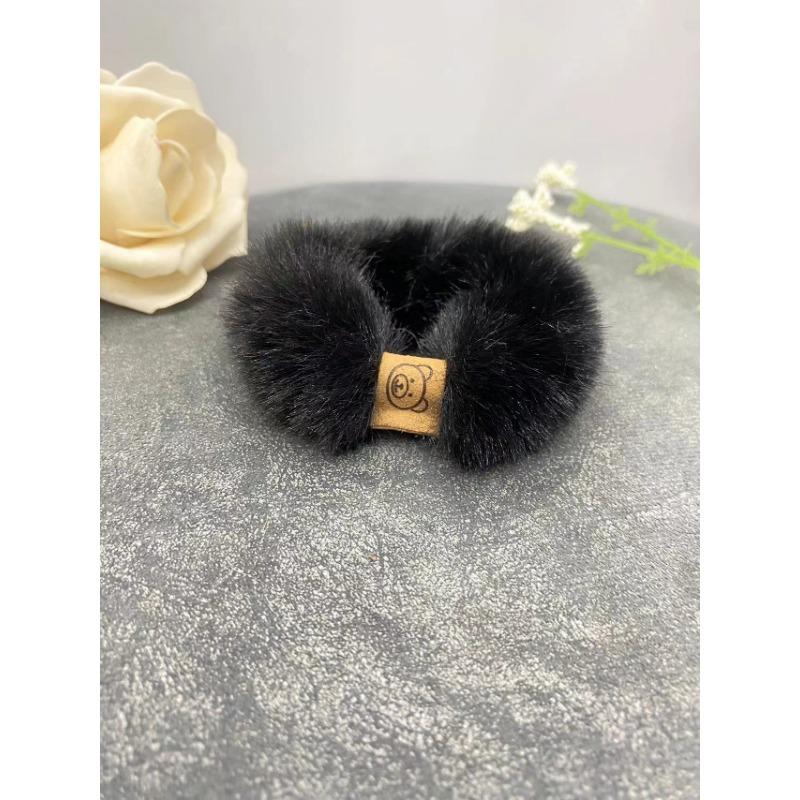 

Новая мягкая плюшевая веревка для волос корейская толстая эластичная повязка для волос в виде медведя плетение аксессуары для волос конский хвост резинки для волос