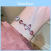 Cute Animal Zircon Butterfly Bracelet With Adjustable Clasp For Women Gift