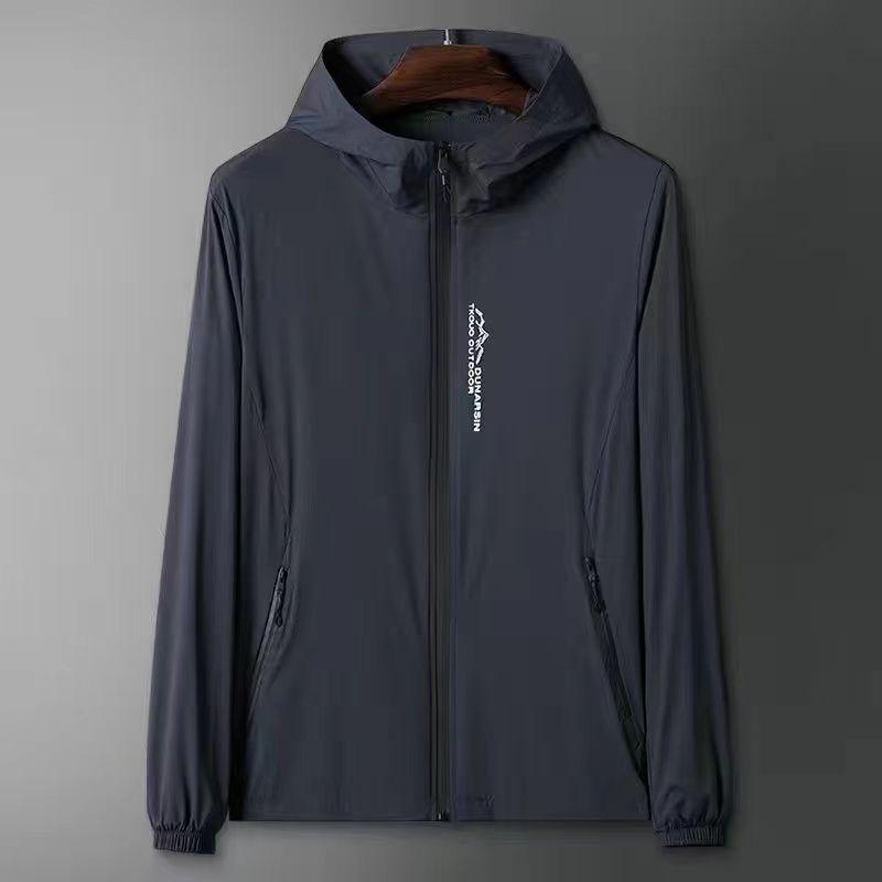 New Customer Discount: Men's Summer Ice Silk Quick-Dry Hooded Sun Protection Jacket