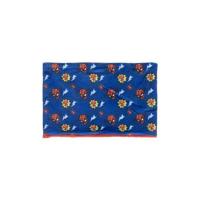 Snood Enfant - Spider-Man - Masque Iconique - Doux - Confortable - Doublure Rouge