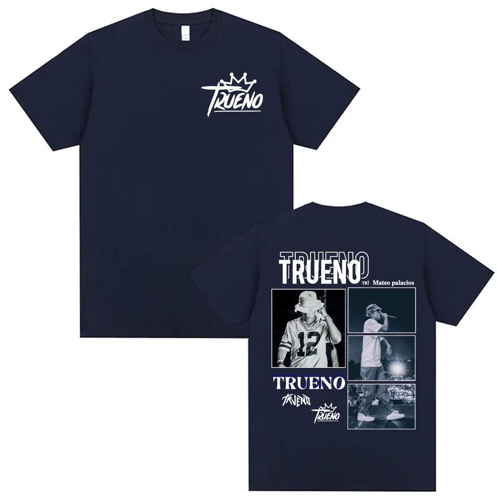 Trueno Mateo Palacios Album 2026 Tour T Shirts Mens Clothing Summer Streetwear Tshirts Unisex Hip Hop Fashion Casual T Shirt