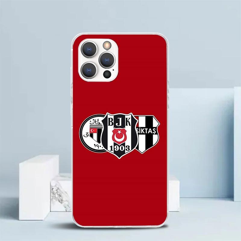 B-Besiktas B-BJK Zachte Cover voor iPhone 16 17 Air 15 14 Pro Max 16E Telefoonhoesje 13 Mini 12 11 7 SE 8 Printpatroon Passende Hoesjes 16 17