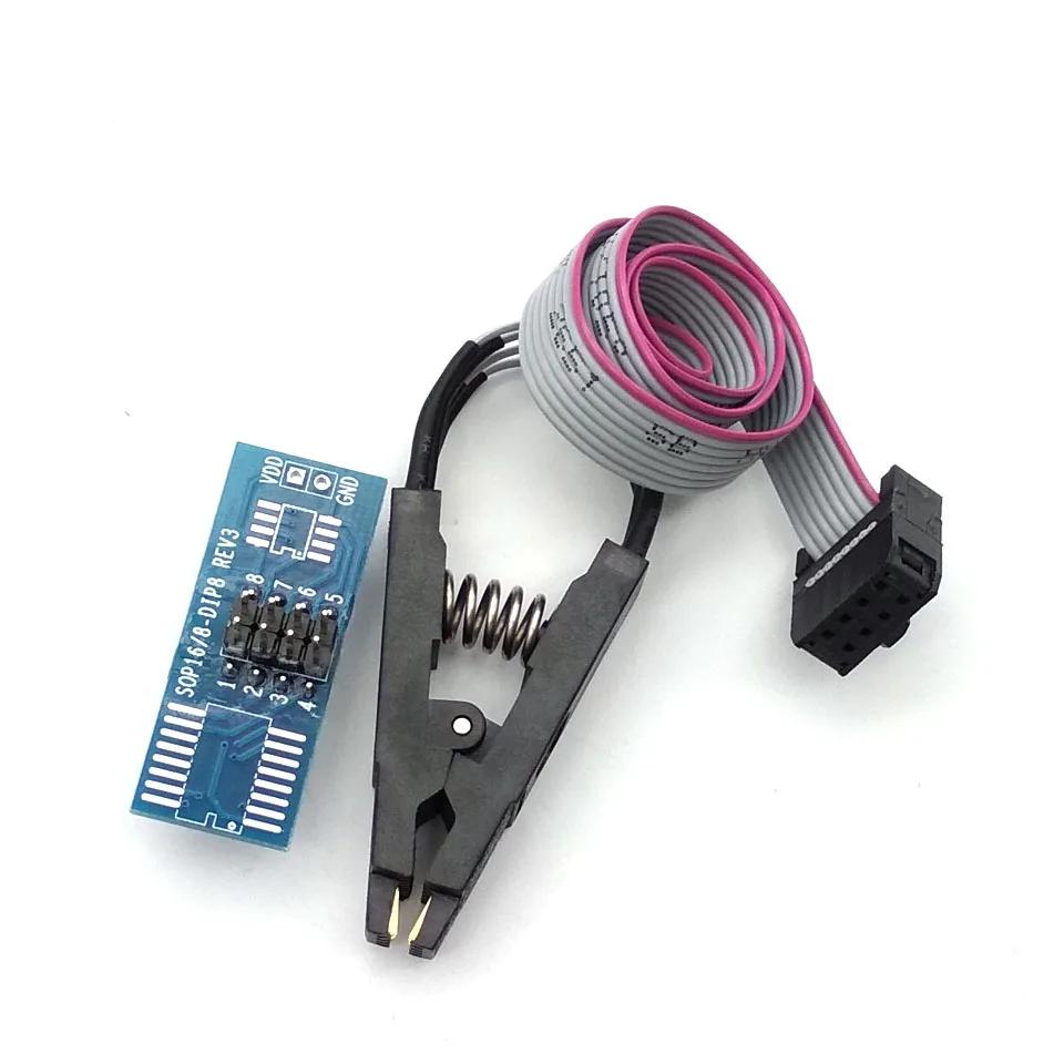 CH341A 24 25 Series EEPROM Flash BIOS USB Programmer Module + SOIC8 SOP8 Test Clip for EEPROM 93CXX / 25CXX / 24CXX DIY KIT