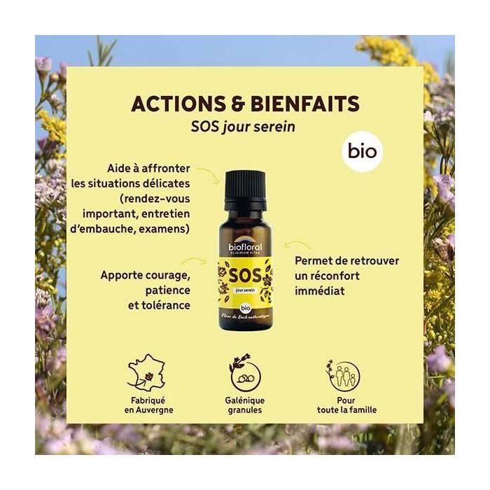 Biofloral SOS Jour Serein Granules Bio 19,5 gr