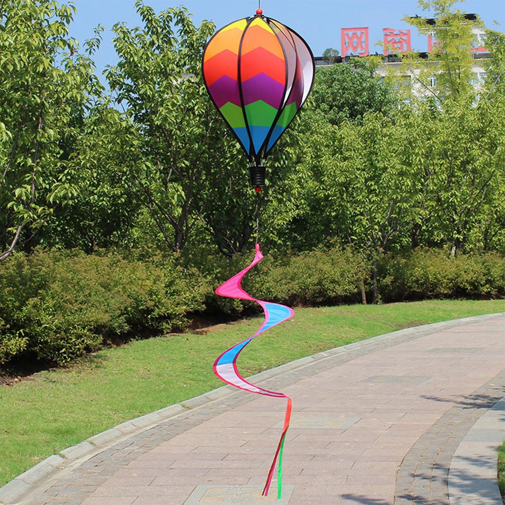 Hot Air Balloon Wind Spinner Hanging Wind Twister for Weddings Home Holiday Party Decoration for Yard Garden