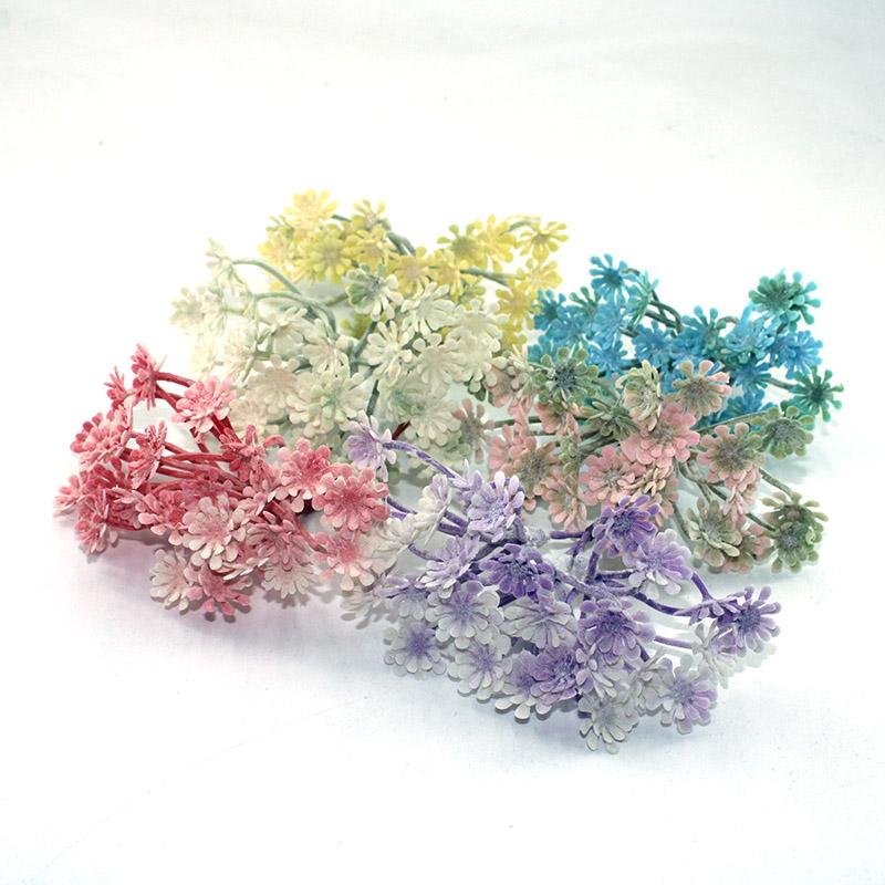 

New 3pcs/set of artificial flower silk silk mini handmade bouquet, used for wedding and home decoration DIY wreath Christmas art