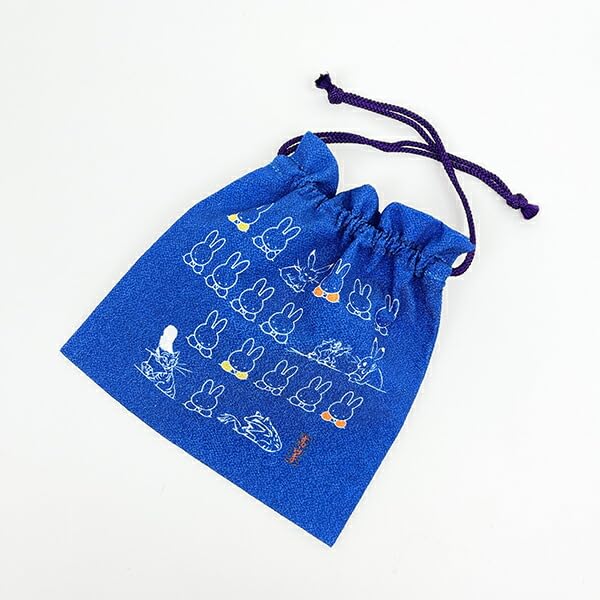 Marimo Craft Miffy x Choju Giga Drawstring Bag C W195 x H205mm Approx. DBC-290