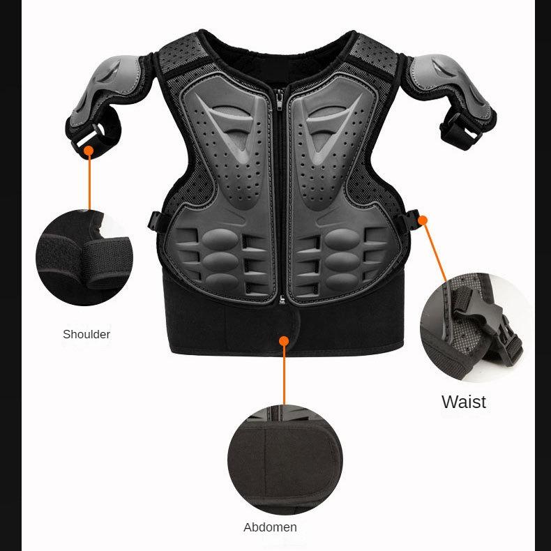 Gilet De Protection Moto – Blindage Poitrine/dos – EVA – Tout-terrain – Neuf
