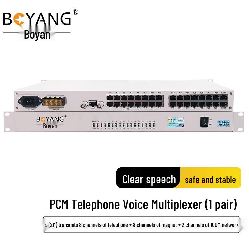 

BOYANG E1 PCM Voice & Network Multiplexer