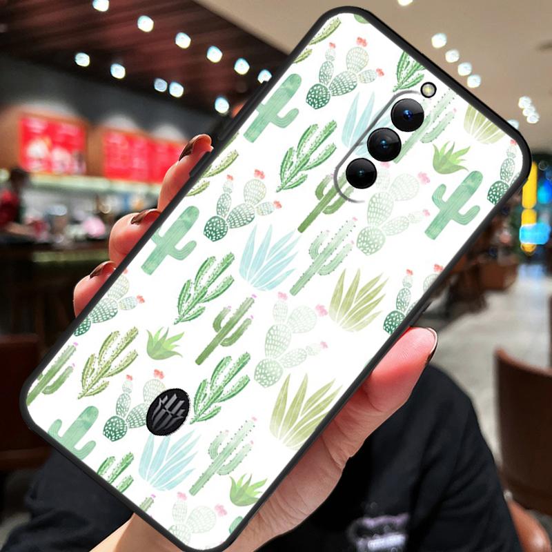 Cactuspatroon Hoesje Voor ZTE Nubia Red Magic 8S 9S 10S 8 9 10 Pro Plus 6S 7S 6 7 Pro 5G 6R 11 Pro Plus Cover
