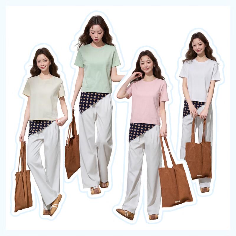MJ STYLE Women's Pure Cotton Star Heart T-Shirt
