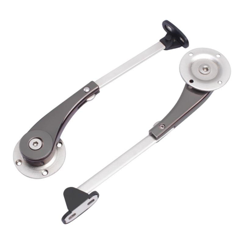 Heavy Duty Cabinet Door Lift Support with Quiet Operation Metal Hydraulic Hinge for Wardrobe Overhead Hinge Mechanism