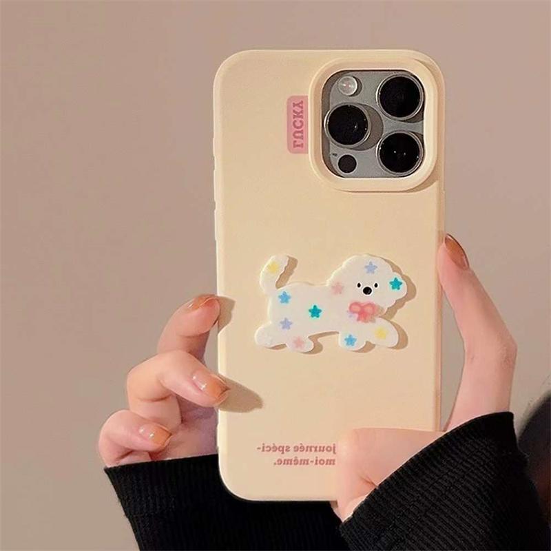 

Милый 3D силиконовый чехол для iPhone 16 15 14 13 12 Pro Max противоударный мягкий чехол iPhone 16 Pro Max жёлтый