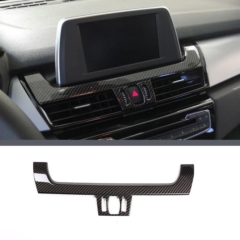For BMW 2 Series F45 F46 2015-2018 Car Interior ABS Carbon Fiber Sticker Gear Shift Panel Cover Trim Accessories