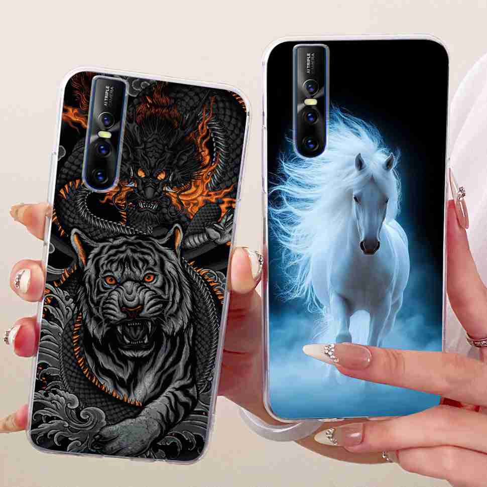 For Vivo V15 Pro Casing Soft Silicone Colorful Butterfly Cover For Vivo V 15 V15 VivoV15 Pro Fundas Capa Full Protective Case