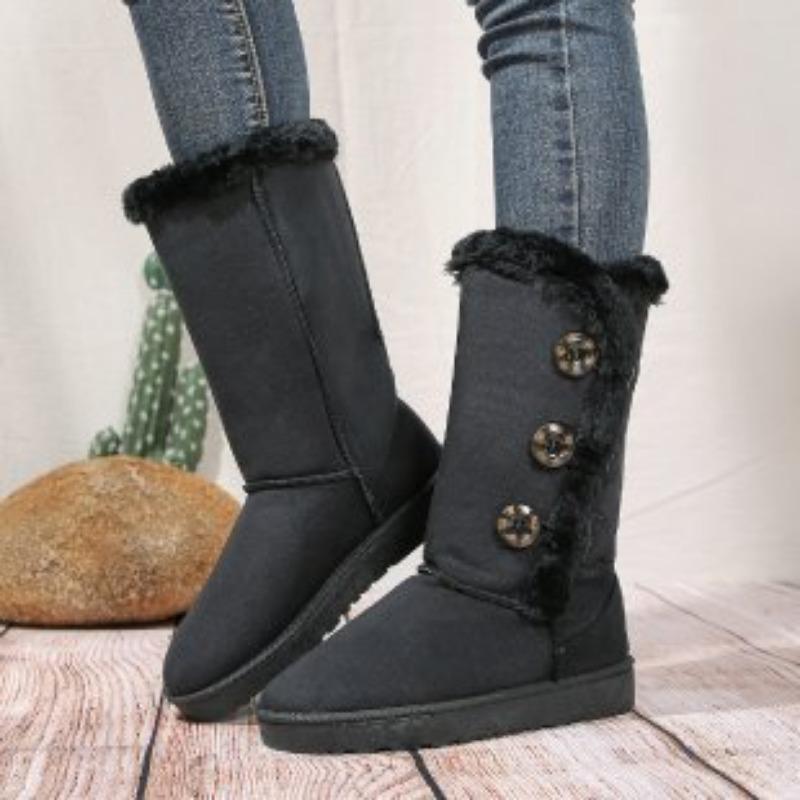 New Winter Snow Boots for Women - Fur Lined with Thick Fleece and Warm Cotton
