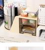 360° Rotating Pen Holder: Luxurious, Multifunctional, Large-Capacity Desk Storage for Students and Offices