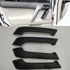 Matte Black Car Inner Door Grab Handle Trim Cover For Land Cruiser Prado 2010-18