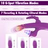 Powerful Thrusting 3 IN 1 G-Spot Vibrator Female Clitoris Anal Vacuum Stimulator Sucking Heating G Spot Dildo Sex Toy for Women