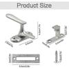 Door Latch Swivel Latch Stainless Steel Look Window - Door Lock, Stainless Steel Door Hardware - GXCC