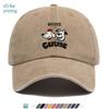 pc Double Dog Fun Cartoon Pattern Printed Baseball Cap Fashionable Cool Individual Design Comfortable Breathable Duckbill Hat