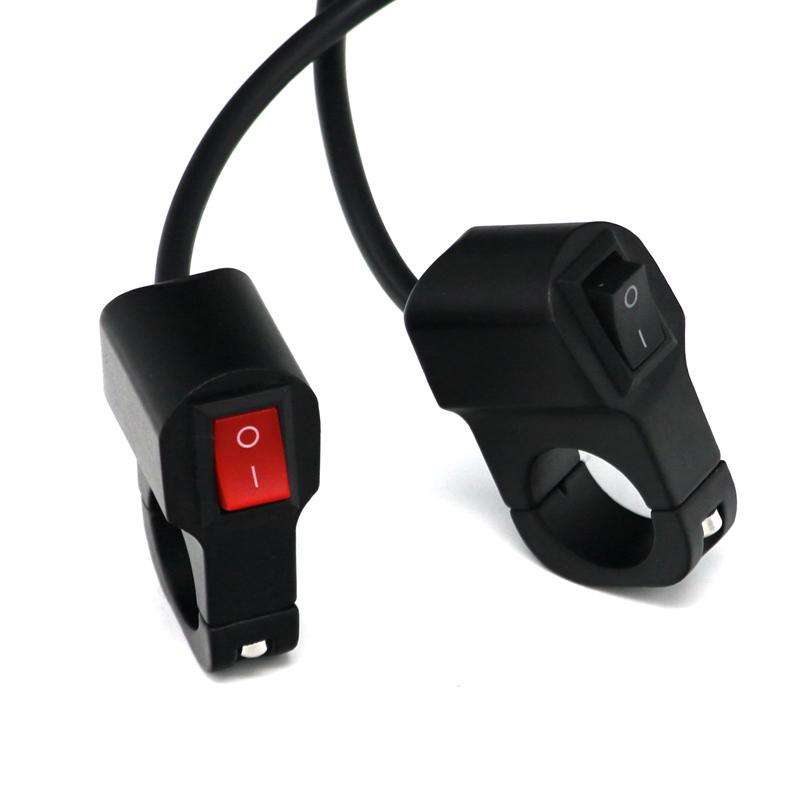 LMoDri Universal Motorcycle Switches 22mm Handlebar Switch Fog Spot Light ON-OFF Button Sport Dirt E-Bike Interrupteur