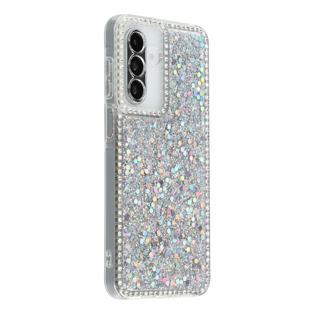 For Samsung Galaxy A56 5G Case Rhinestone Edge Glitter Epoxy TPU Phone Cover