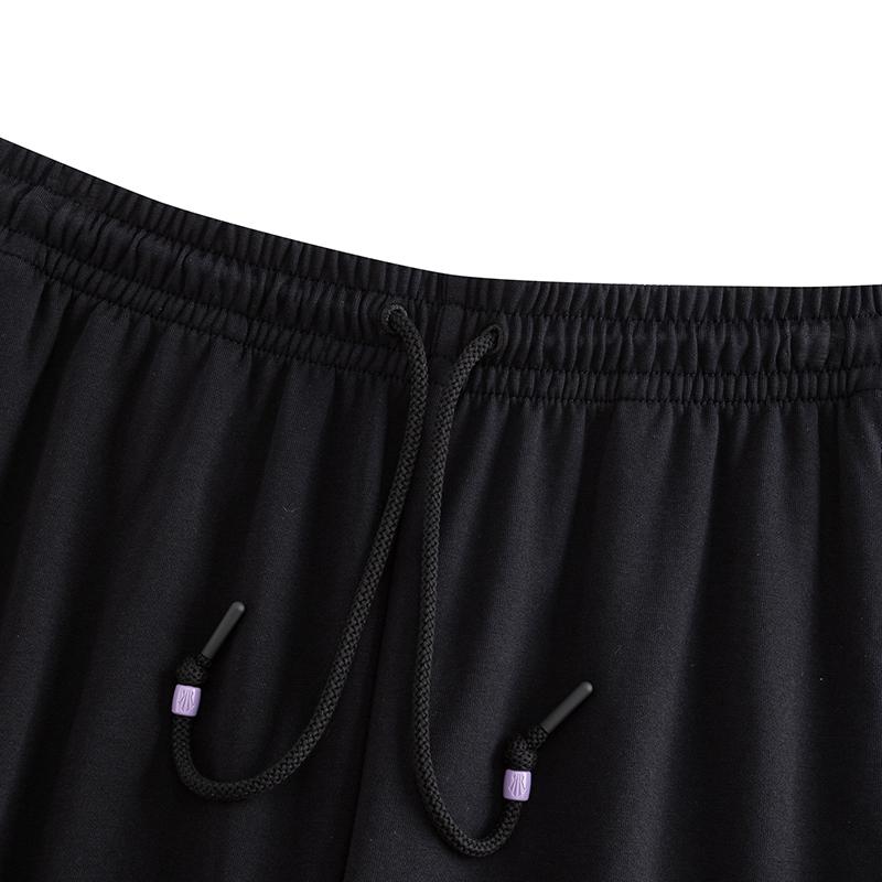 Anta Basketball Serie Kyrie Serie Bequemer Stoff Vielseitiger Stil Lässig Trendig Gestrickte Sporthose Unisex Hosen Schwarz 172631307-1