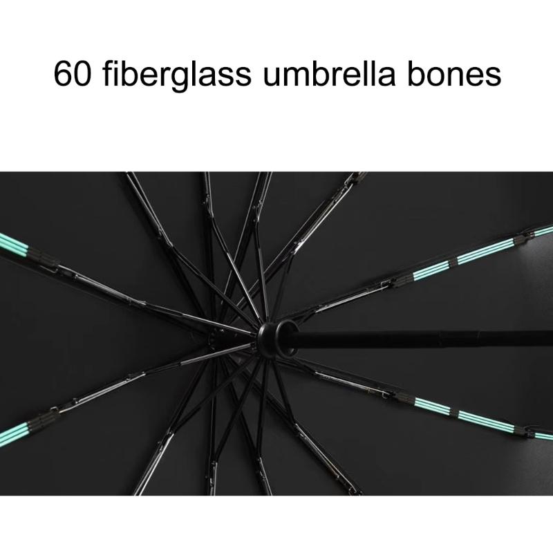 Auto Open/Close Umbrella with 60 Ribs for Comfortable Handle For Sun and Rain Multiple Purpose