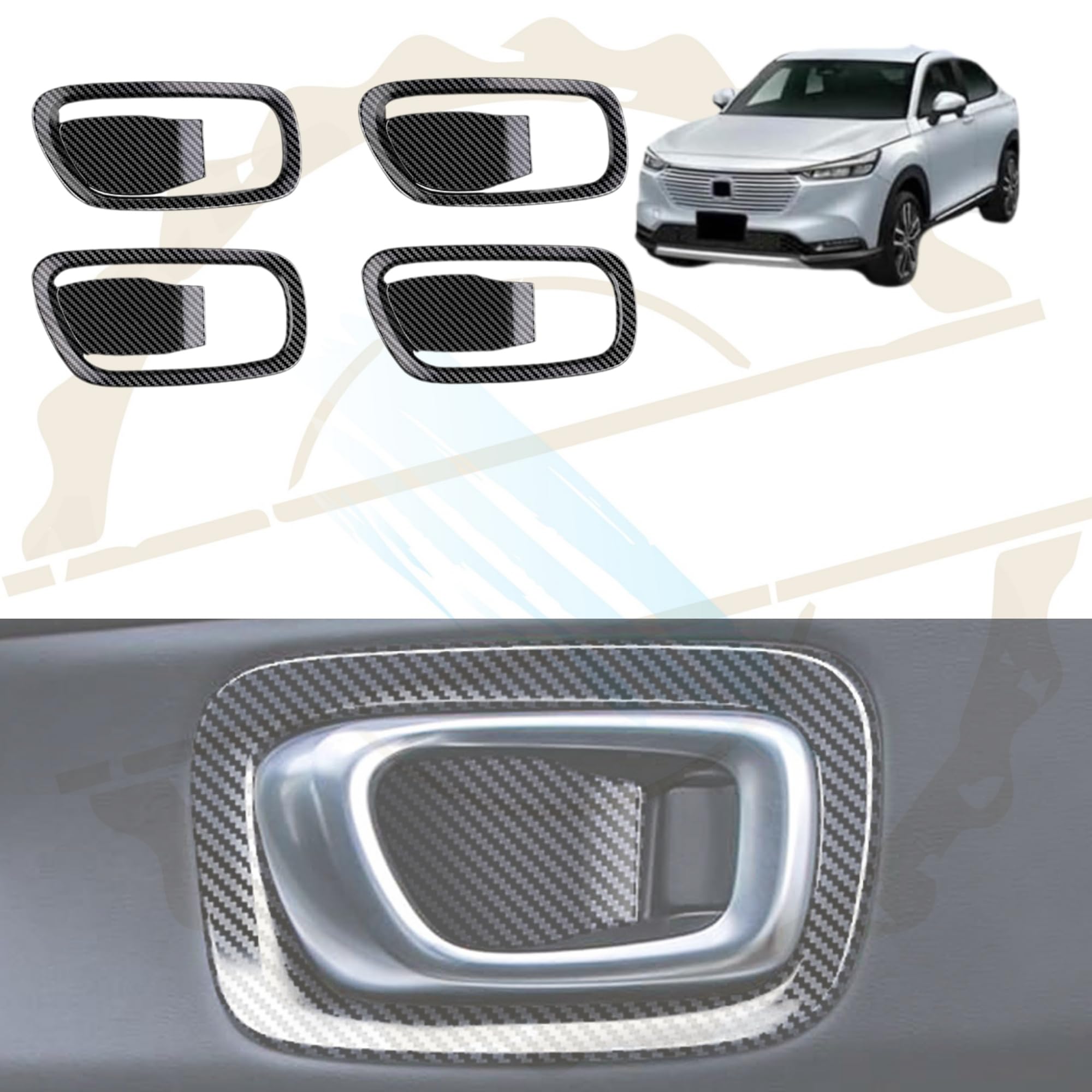 DodoxDIY Applicable New Vezel RV Series RV3 RV4 RV5 RV6 ABS