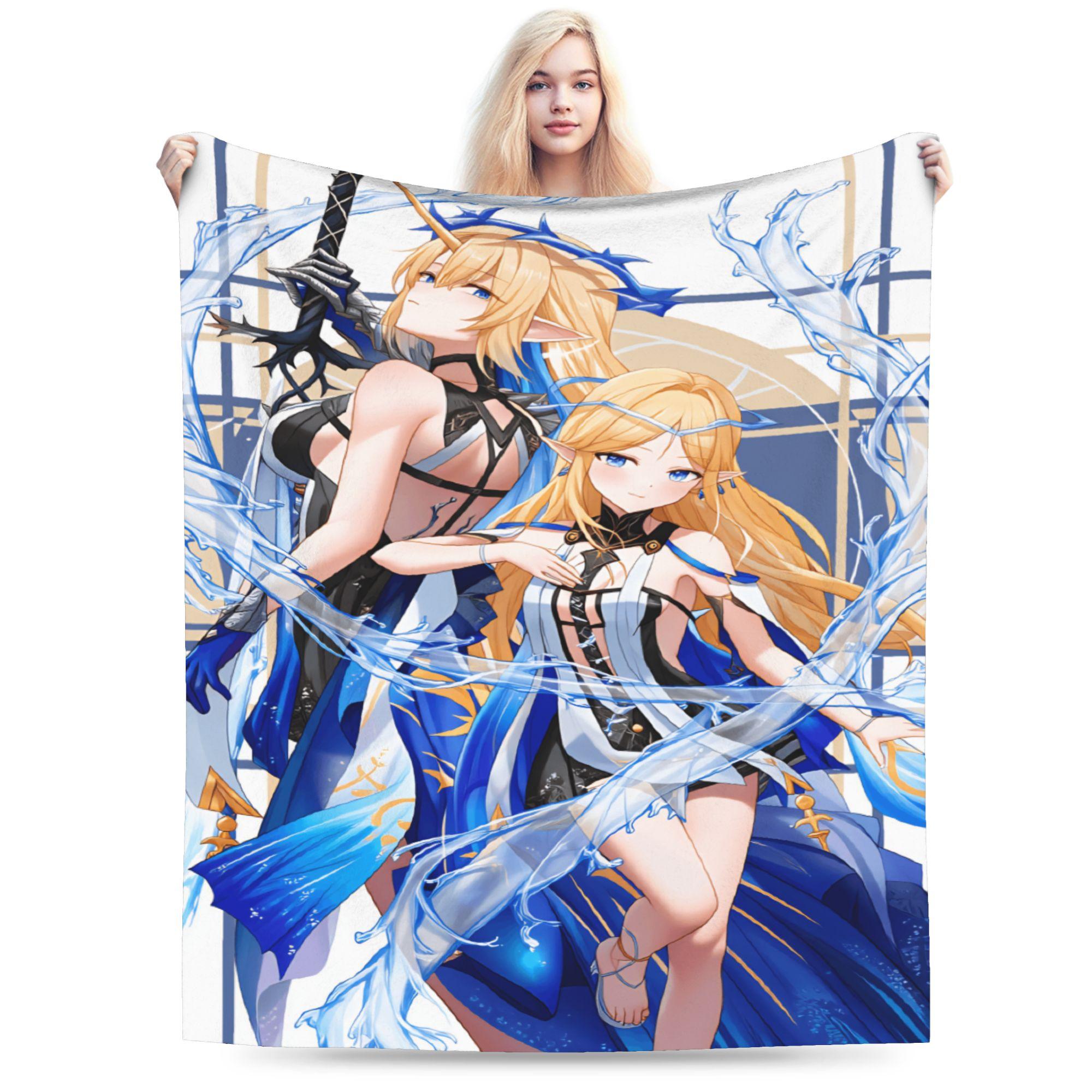 Wuthering Waves Game Blankets Spring  Soft Cozy Throw Blanket For Boy Girl Living Room Flannel Bedspread Bed Cover 75X95CM
