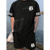 MILANO ITALIA Printed Sport T-shirt+shorts Suit Set Men Male Luxury Tracksuit Outfit  Runing  Tracksuit 2 Piece Set Clothes