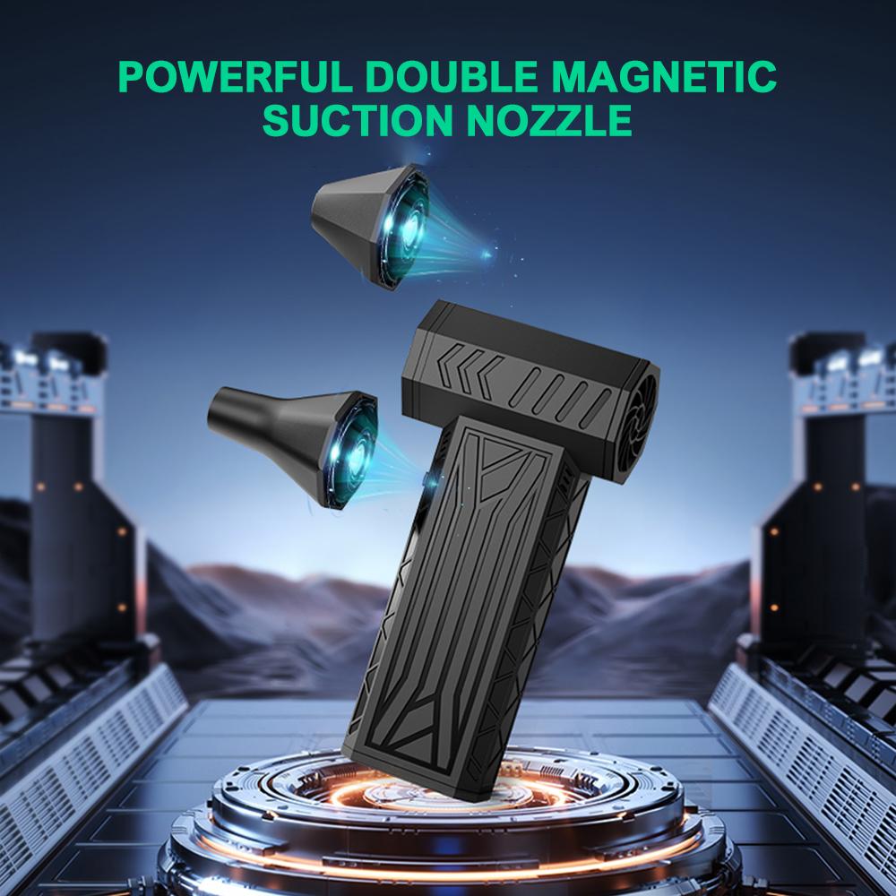 Powerful Air Blower 250000RPM Mini Turbo Jet Fan High Speed Turbo Violent Fan Brushless Motor Handheld Duct Fan PC Cleaning Tool