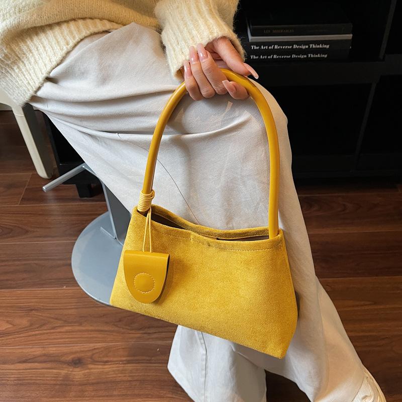

Ретро маленька сумка, універсальна одноплечова сумка під пахву, вишукана ручна маленька сумочка жовтий