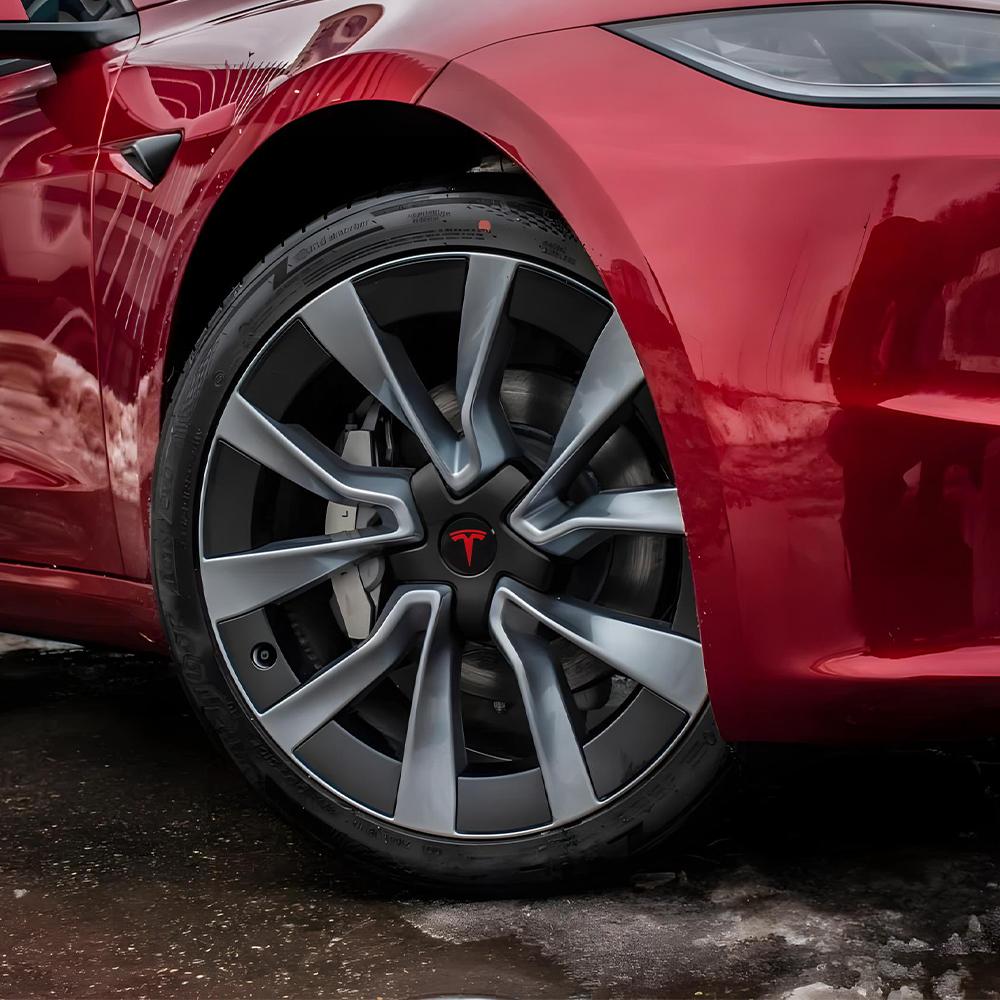 VCZRW1 19 Inch Wheel Center Caps Hub Covers For Tesla Model 3 Five Claw Type Athletic Hubcaps #1044234-B Car Decoration Accessories 4PC