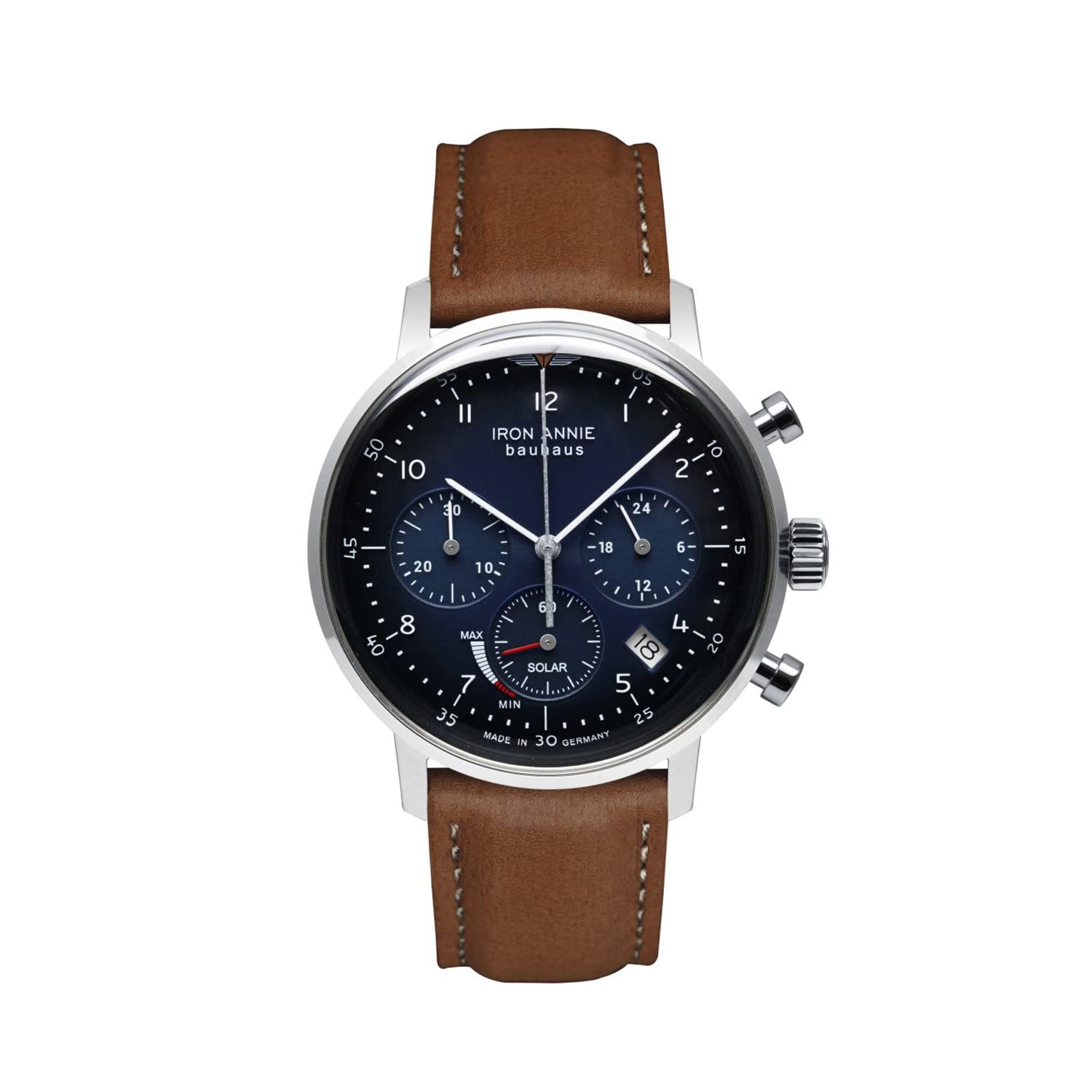 

Aviator Watch Limited Model BAUHAUS Solar Watch Chronograph Regular Import Product [Iron Annie] amazon.co.jp 5086-3SP