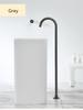 Tuqiu Brushed Gold Floor Mounted Bathtub Shower Faucet Black Bathtub Faucet Free Standing Bathroom Crane Bath Shower Mixer Tap