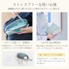 Soft Leather Pencil Case with Large Genuine [RafiCaro] Tassel, Capacity, Compact, Leather, Round, Cute, Simple, Two-Tone, Gray/Blue