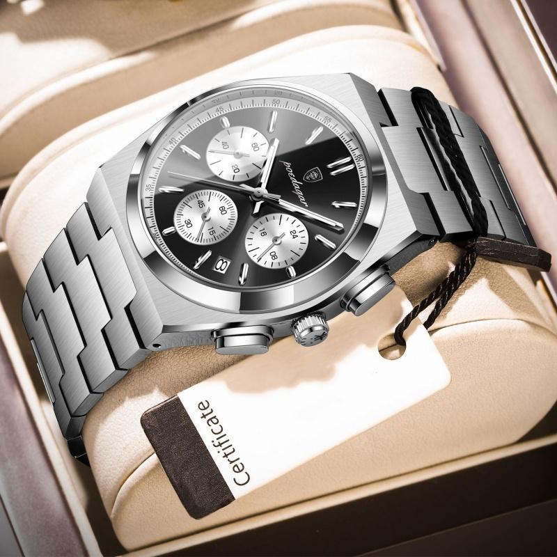 This Is A Newly Designed Fashion Sports Watch Multifunctional Hands with Waterproof Luminous Triple Display Dial Luxury Men's Watch