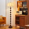 Luminária de Chão UOSU Estilo Moderno Mid-Century com 9 Esferas de Tecido