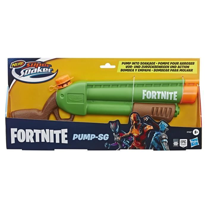 Vodní pistole NERF SUPER SOAKER Fortnite Blaster Pump-SG pro mladé, dospívající a dospělé